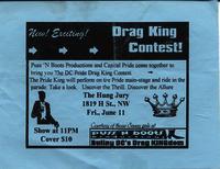 Drag King contest flyer